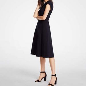 Ann Taylor ponte seamed dress